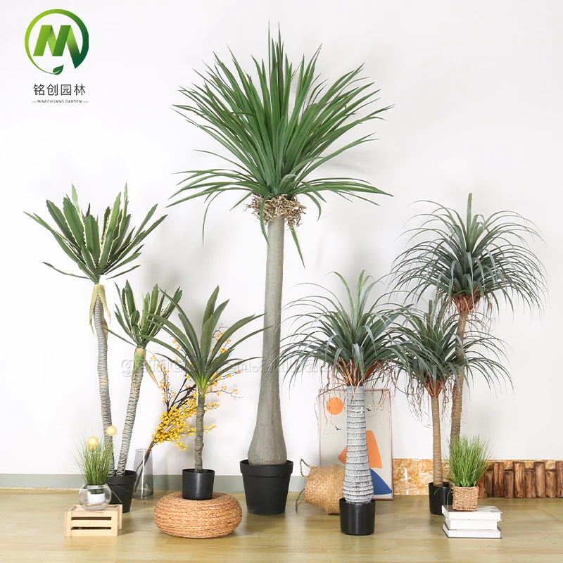 Artificial plant dracaena sanderiena tree faux green plants dragon blood tree garden supplies for decoration