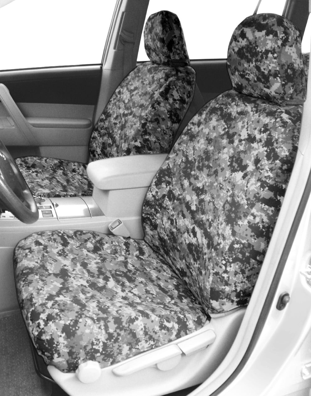 2005-2006 Jeep Wrangler Front Row Buckets Urban Insert and Trim Camouflage Custom Seat Cover