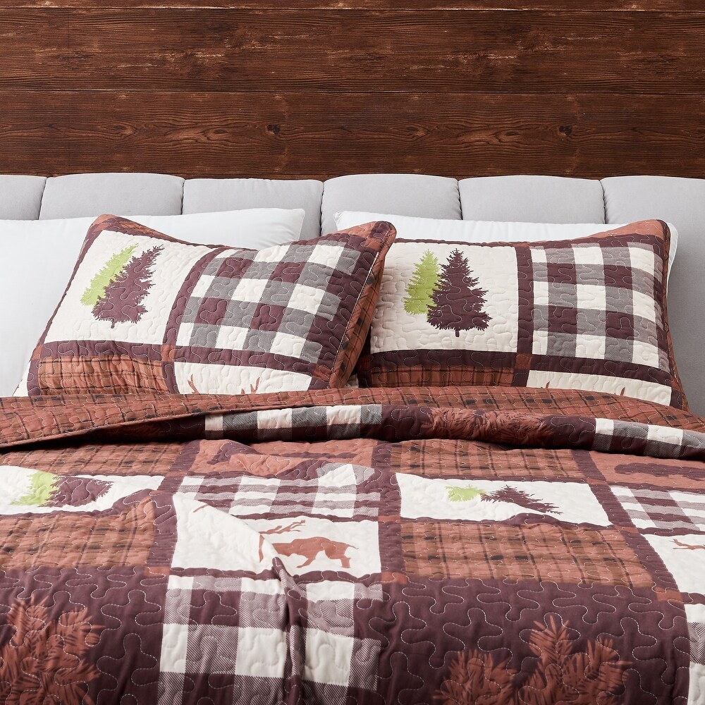 Premium Rustic Lodge  Season Quilt Set