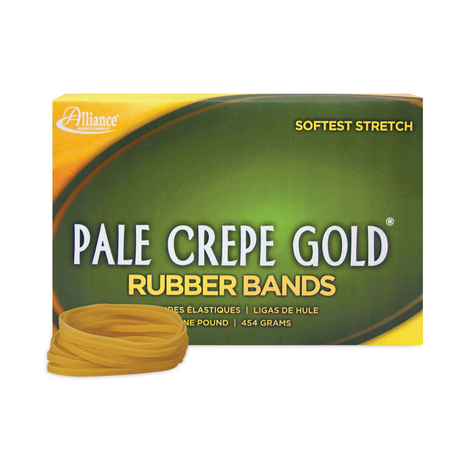 Pale Crepe Gold Rubber Bands by Allianceandreg; ALL20325