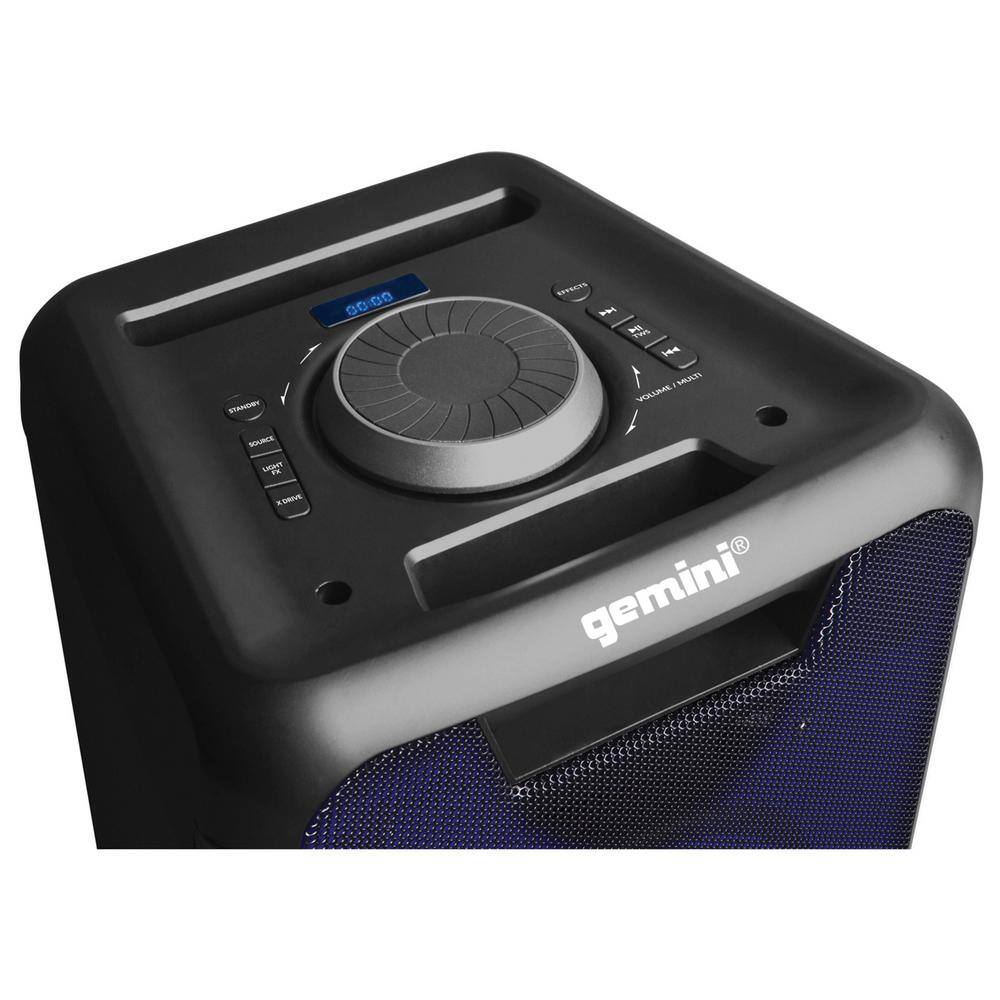 Gemini Portable Party System with Dual 6.5 in. Subwoofers GLS-550