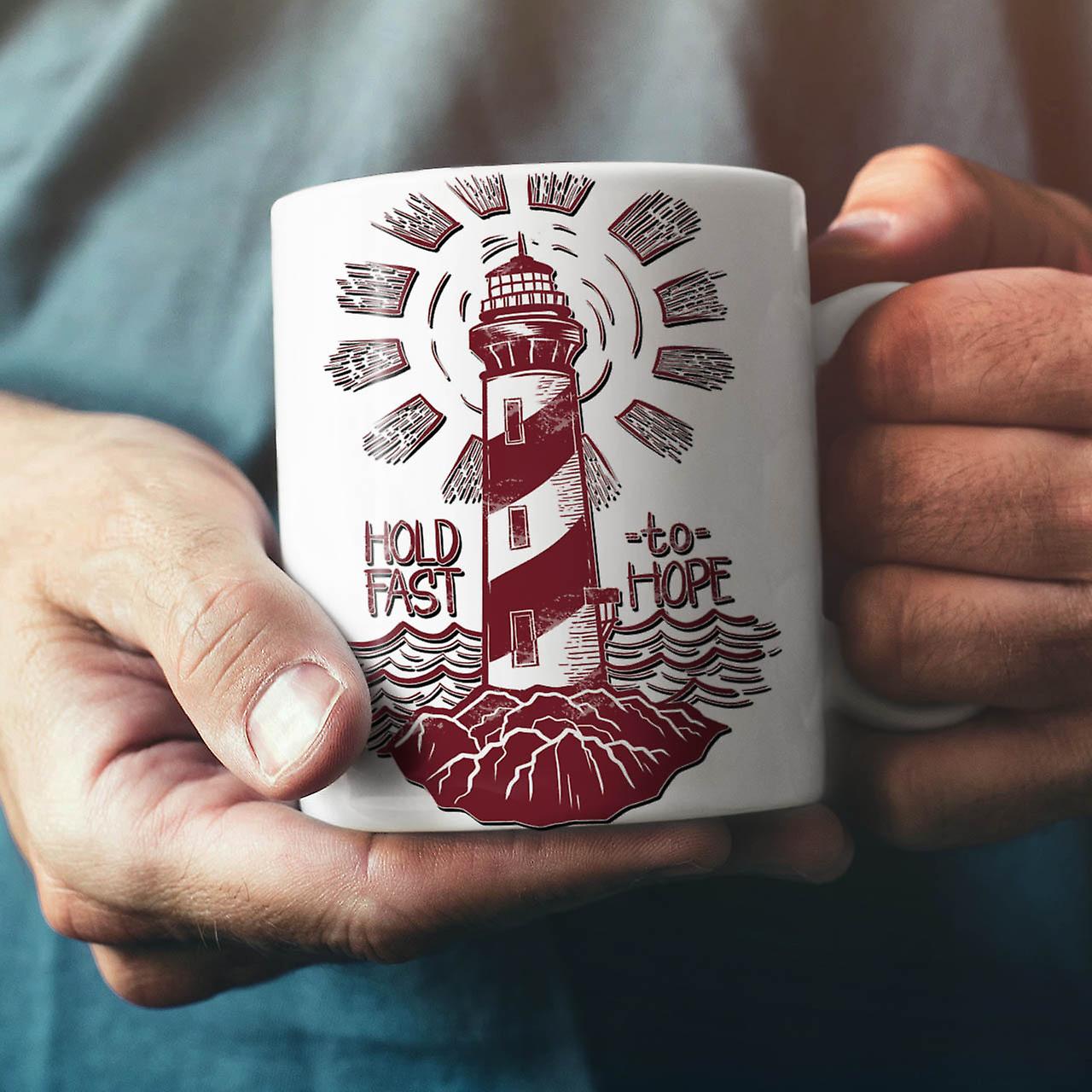 Lighthouse Hope Fashion NEW White Tea Coffee Ceramic Mug 11 oz | Wellcoda