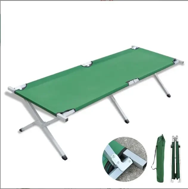 Half Aluminum Half Iron Portable and Lightweight Sleeping Bed for Outdoor Traveling Hiking Camping Cots