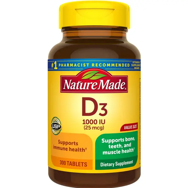 Nature Made 300-Count D3 Supplement Tablets