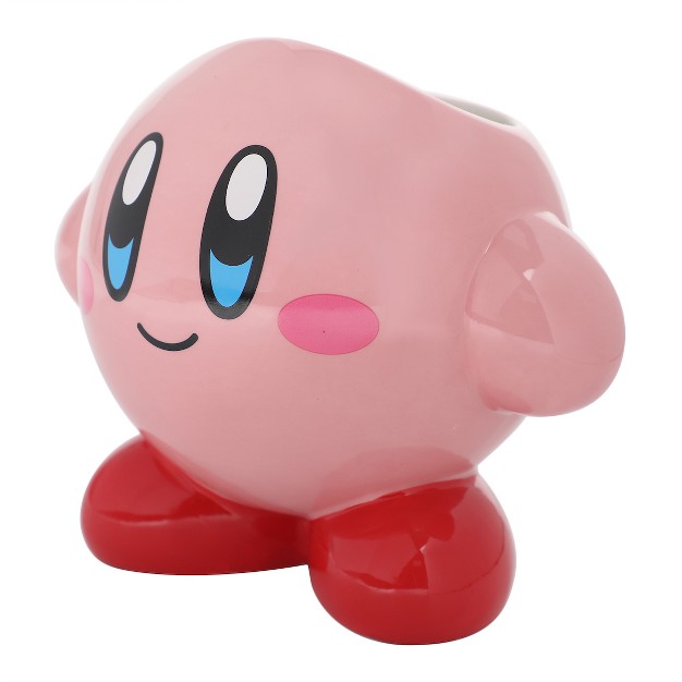 Kirby 16 Oz Pink Sculpted Ceramic Character Mug