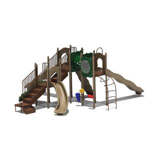 Ultra Play UPlay Today Boulder Point (Natural) Commercial Playset with Ground Spike UPLAY-079-N