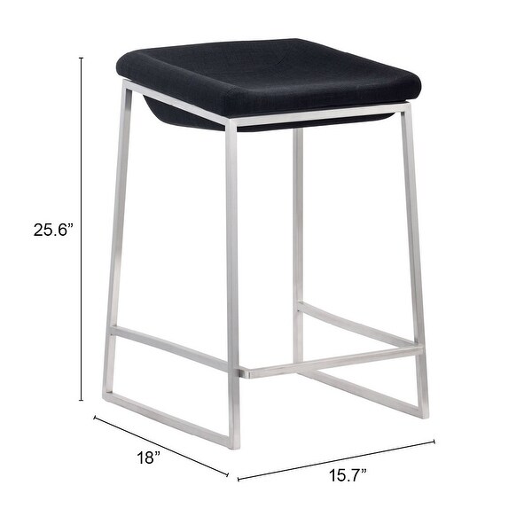 Dunbar Counter Stool (Set of 2) Dark Gray