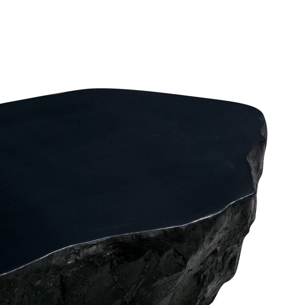 Rock Coffee Table  Modern Concrete Cocktail Table 56 quot  Contemporary   Coffee Tables   by mod space furniture  Houzz