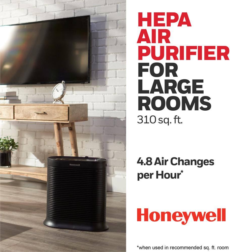 Honeywell HEPA Air Purifier Large Room (310 sq. ft.) Black HPA200