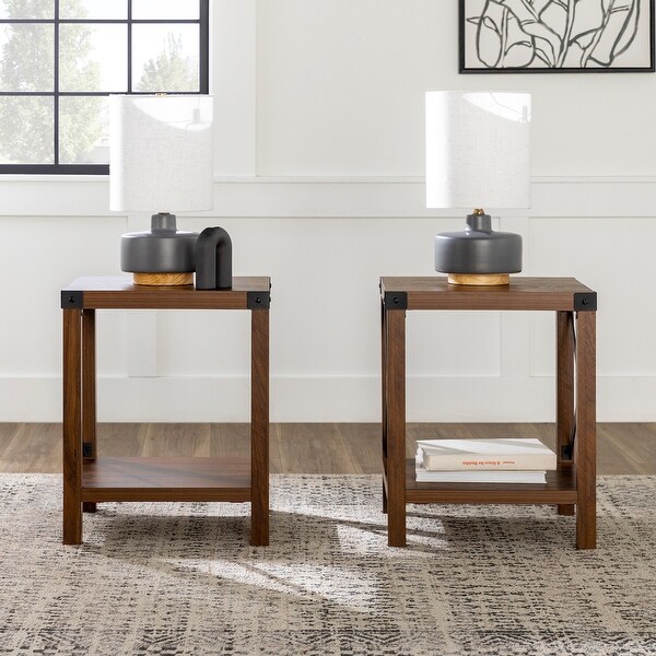 Middlebrook Kujawa 18-in. X-side Accent Table - Set of 2