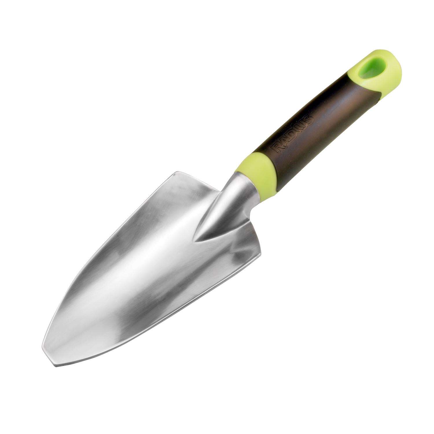 Radius Garden Dig 12 in. Aluminum Hand Trowel Poly Handle