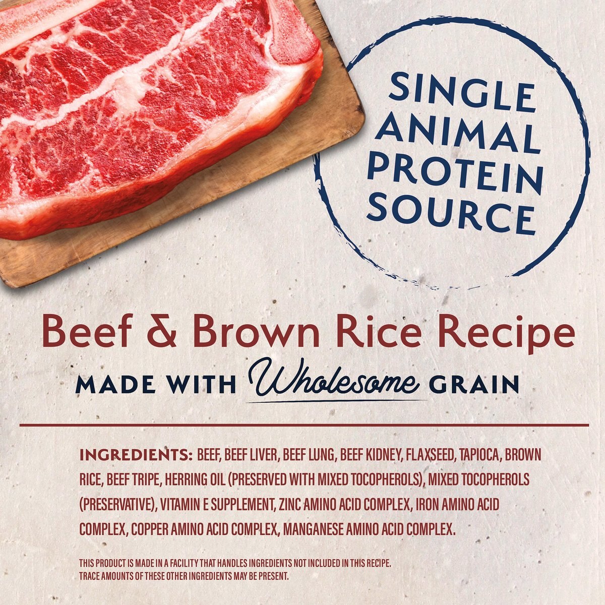 Natural Balance Limited Ingredient Freeze Dried Beef and Brown Rice Recipe Dry Dog Food