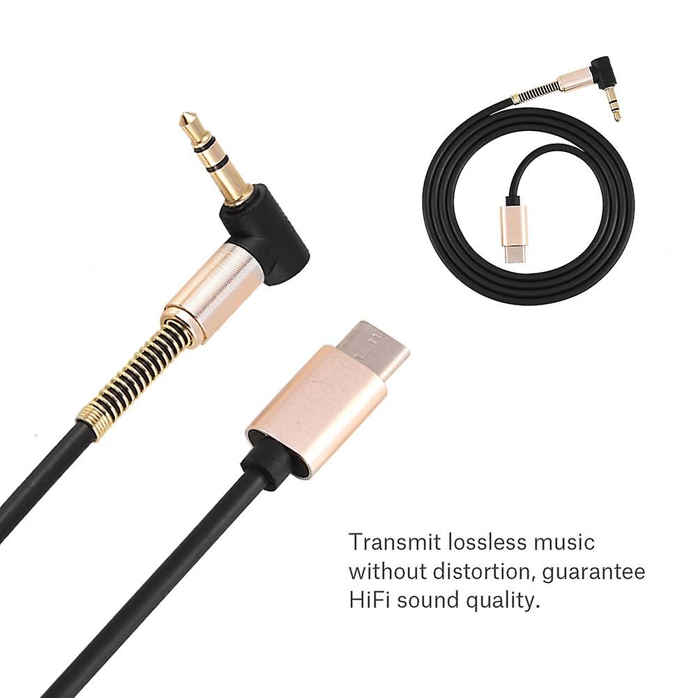 Typec Interface To 3.5mm Audio Aux Jack Male To Male Adapter Cable For Google Pixel  Xiaomi 6