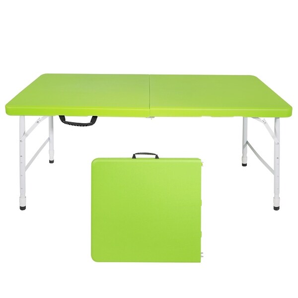 4ft Portable Folding Table Indoor Outdoor Foldable Table for Camping