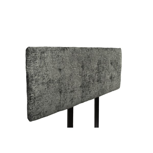 MJL Furniture Ali Button Tufted Atlas Steel Upholstered Headboard - - 10910732