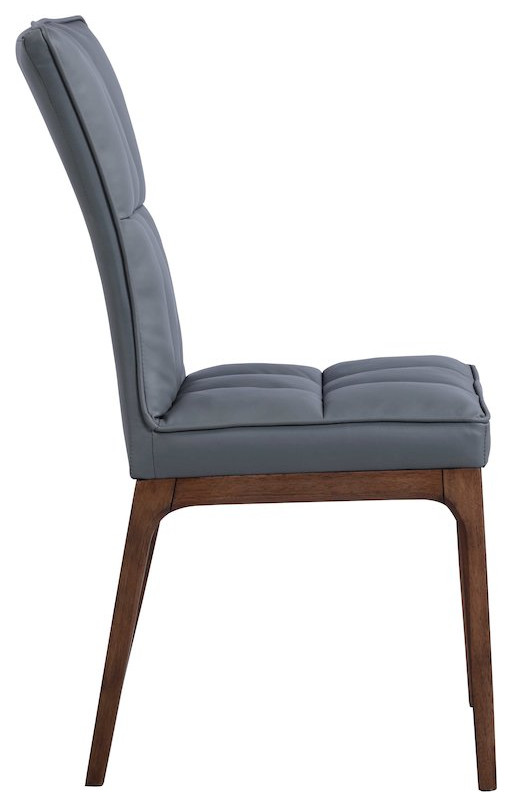 Modern Tufted Side Chair And Solid Wood Frame   Transitional   Dining Chairs   by BisonOffice  Houzz