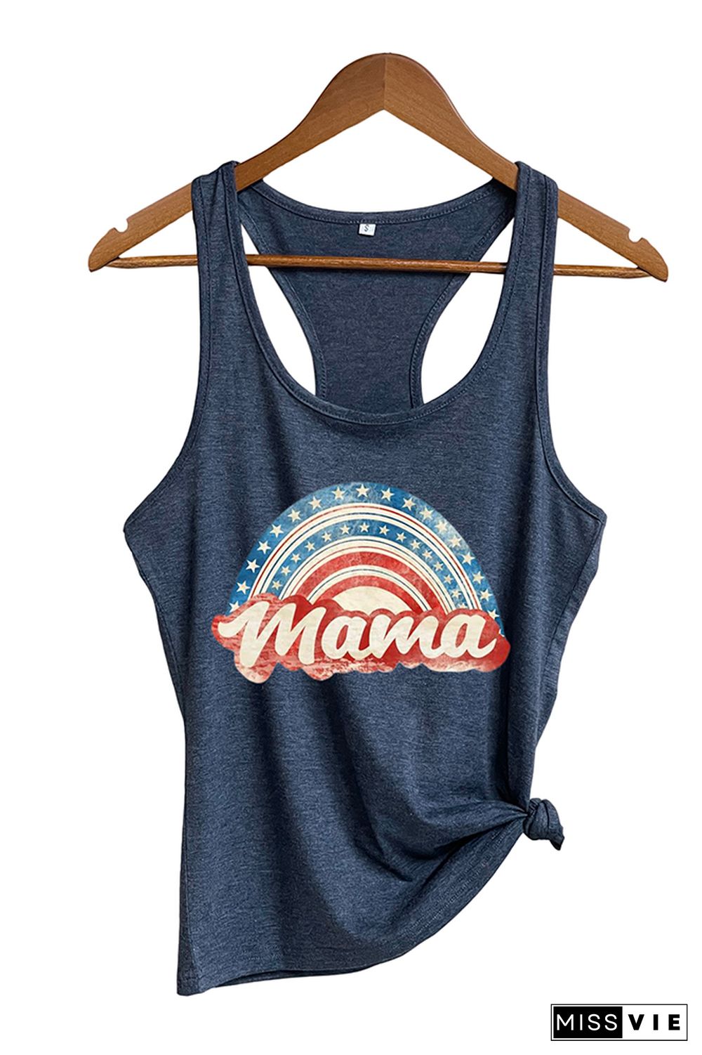 American Dude Print Sleeveless Tank Top Wholesale