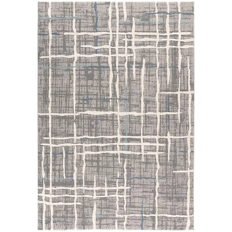 Mother Ruggers Chennie Chic Slate Luxury Modern Rug for Living Room， Bedroom， Dining Room