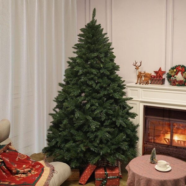 Modern PVC Artificial Unlit Christmas Tree with Stand