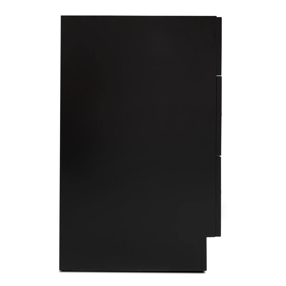 ARIEL Hamlet 42 in. W x 21.5 in. D x 33.5 in. H Bath Vanity Cabinet Only in Black F043S-BC-BLK