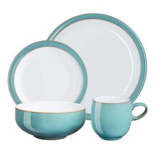 Denby Azure 4-Piece Turquoise Dinnerware Set AZR-100