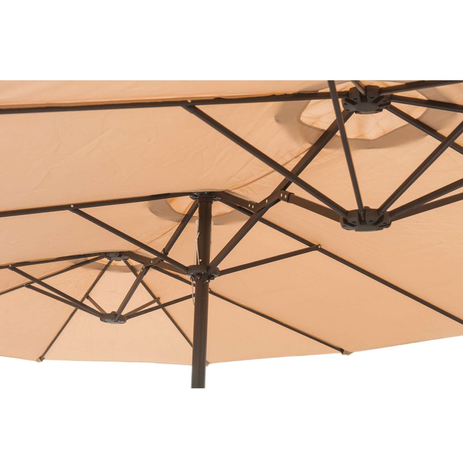 Living Accents Octagon 181.1 in. Tiltable Beige Patio Umbrella