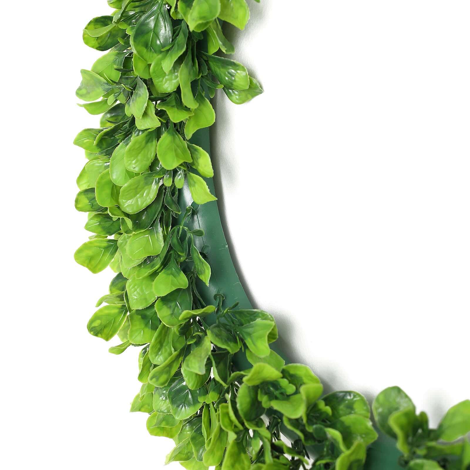 2 Pack Green Artificial Lifelike Jasmine Leaf Spring Wreaths 21