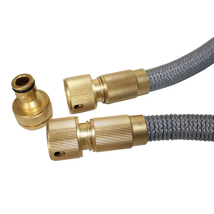 DD1382  High Pressure Car Washer Hose Gun 25   200 ft Flexible Natural Latex Garden Irrigation Hoses with Spray Nozzle