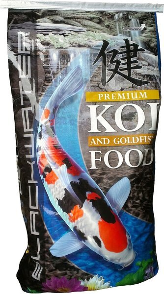 Blackwater Premium Koi and Goldfish Food Color Enhancing Medium Pellet Fish Food， 40-lb bag