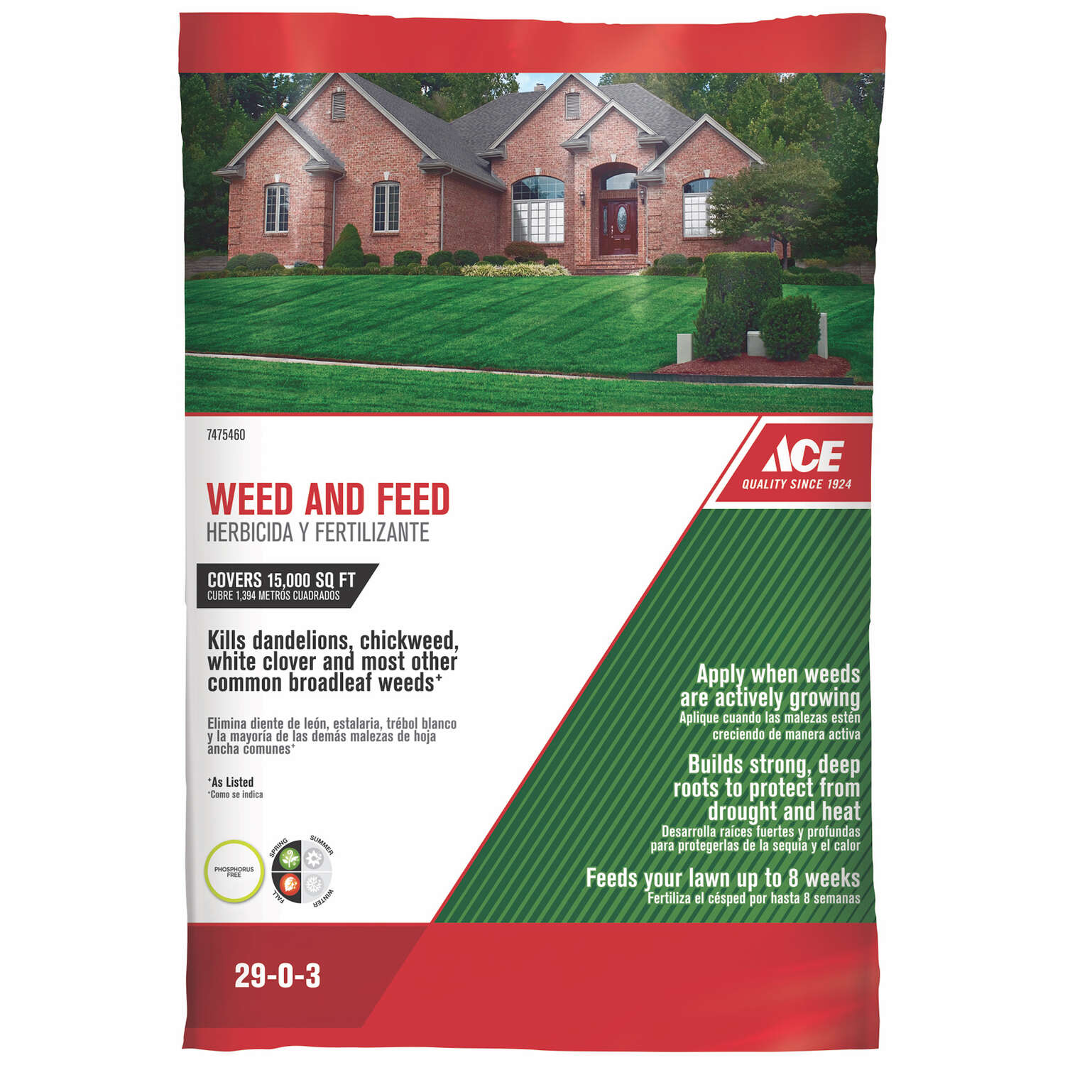 Ace 4 Step Annual Program Lawn Fertilizer For All Grasses 15000 sq ft