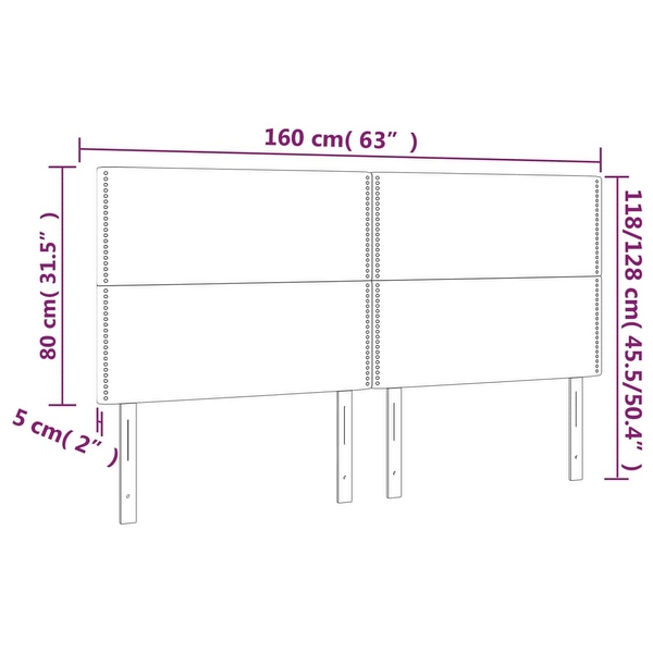 vidaXL Headboard Black 39.4