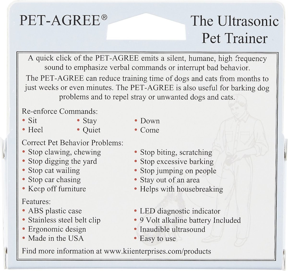 K-II Enterprises Pet-Agree Ultrasonic Dog and Cat Trainer