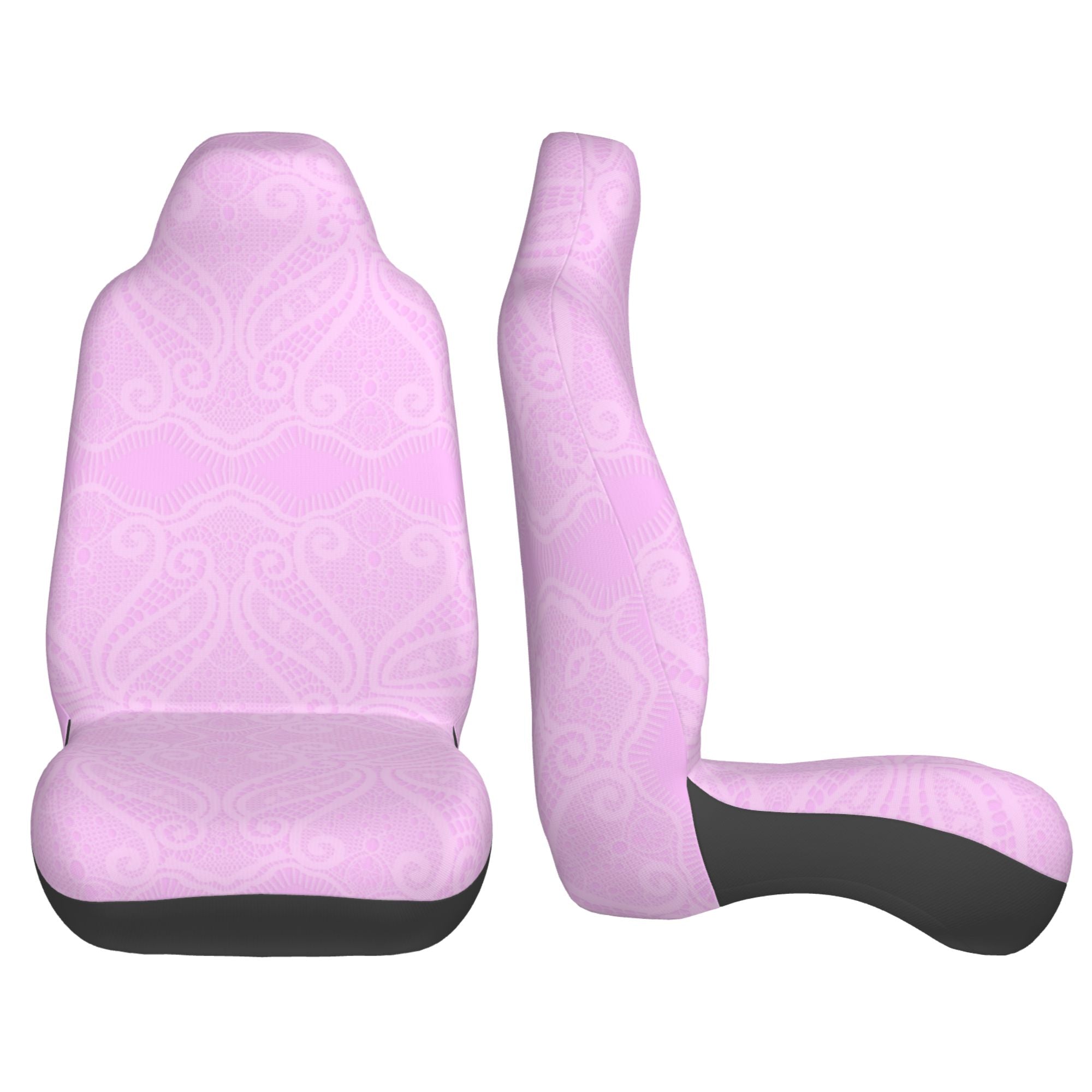 ZICANCN Car Seat Covers Front Seats Only，Pink Vintage Design Automotive Seat Covers Protectors for Cars Trucks Suv 2 Pack