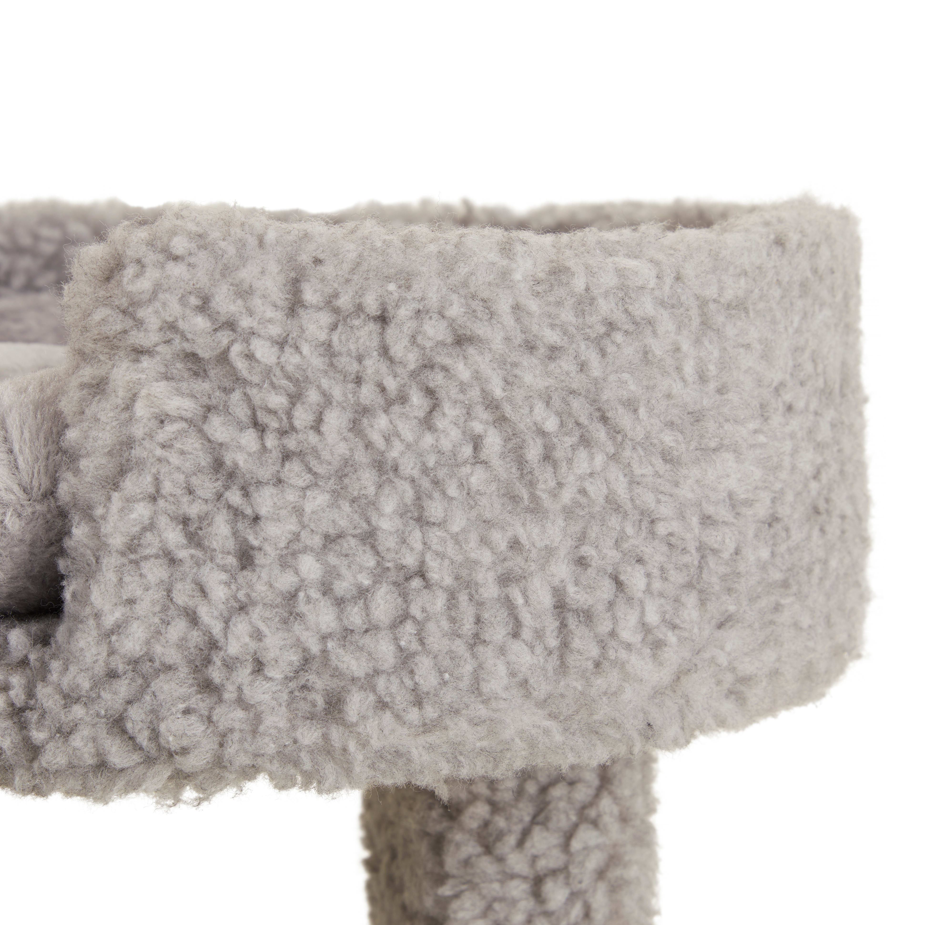 EveryYay Lookout Loft 4-Level Cat Tree Perch with Beds， 43