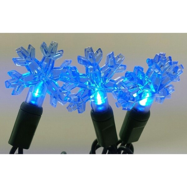 Snowflake Blue LED Light String