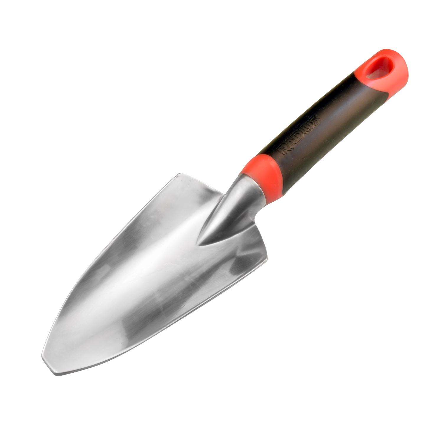 Radius Garden Dig 12 in. Aluminum Hand Trowel Poly Handle