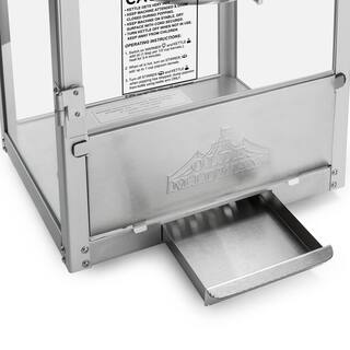 Olde Midway 640 W 6 oz. Black Bar Style Popcorn Machine CON-POP-600-BLK