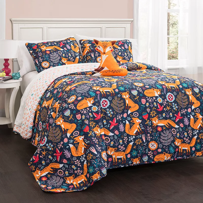 Lush Decor Pixie Fox Quilt Set