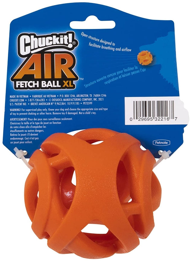 Chuckit! Breathe Right Fetch Ball Dog Toy， Extra Large