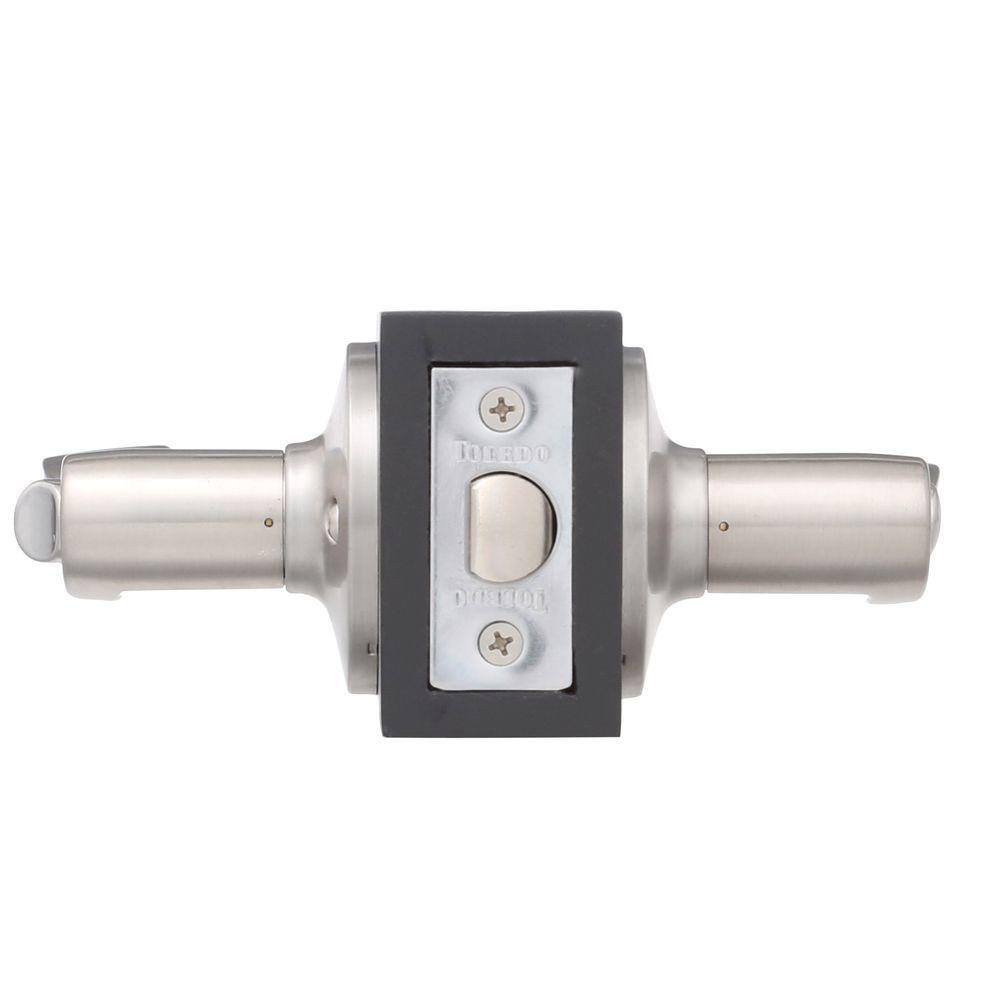 TOLEDO Satin Nickel Privacy BedBath Door Handle Set CV1920JAUS15