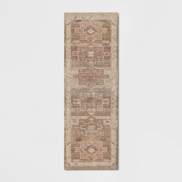 Caravan Geometric Woven Runner Tan