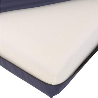 MABIS Standard Polyfoam 16 in. x 18 in. x 4 in. Wheelchair Cushion in Navy 513-7602-2400