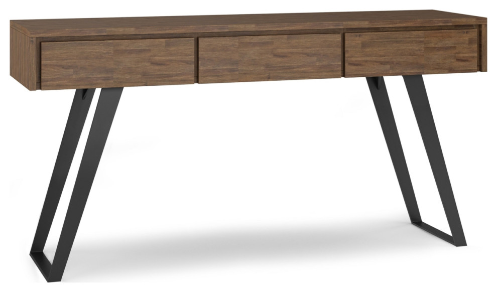 Lowry Console Sofa Table In Acacia   Coffee Table Sets   by Dot  ampBo  Houzz