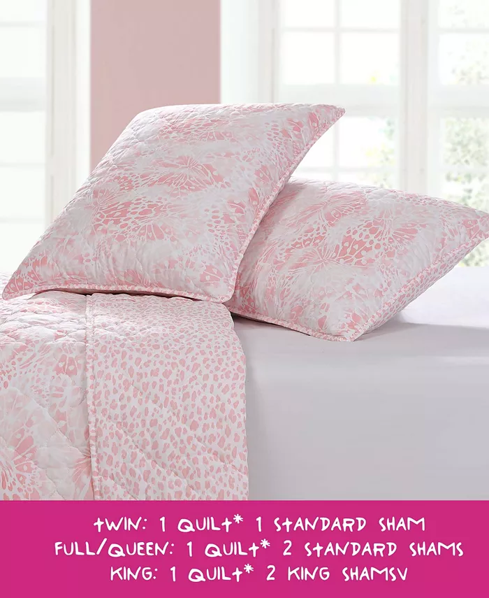 Betsey Johnson Butterfly Ombre 2 Piece Quilt Set， Twin