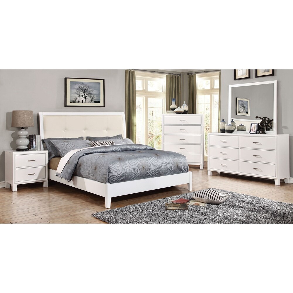 Cody Contemporary 56 inch Wide 6 Drawer Solid Wood Dresser by Furniture of America