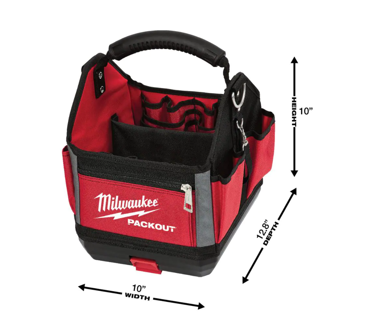 Milwaukee 48-22-8310-48-22-6625 10 in. PACKOUT Tote with 25 ft. Compact Tape Measure