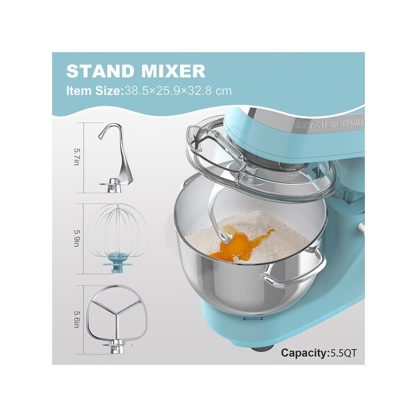 Whall Kinfai Electric Kitchen Stand Mixer Machine with Bowl