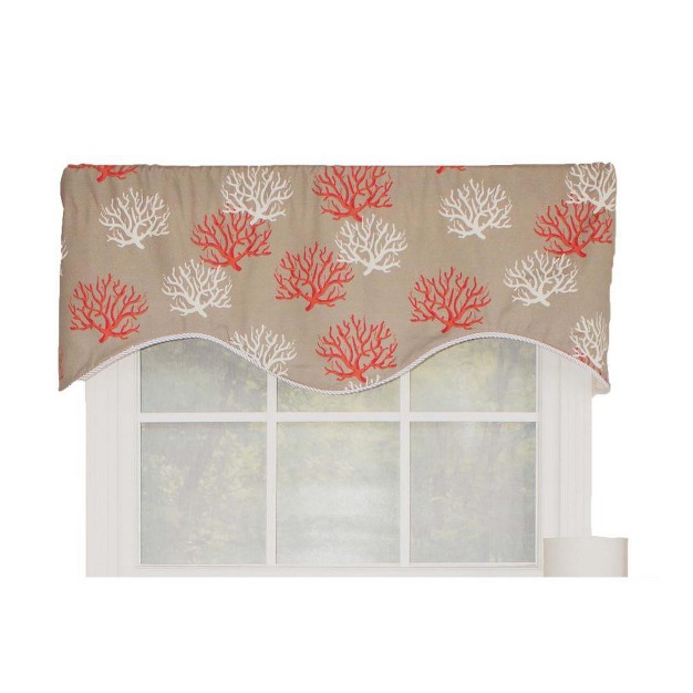 Rod Pocket Valance 50 quot X 17 quot Red By Rlf Home