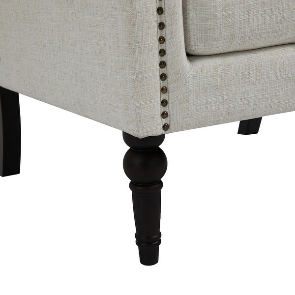 Contemporary Accent Armchair with Nailheads Living Room Furniture