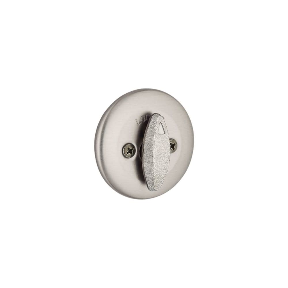 Kwikset SmartKey Door Deadbolt Satin Nickel Single Cylinder ;